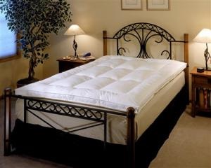 This photo released by beddingsets.com shows Soft-Tex memory foam on a fiber bed.(AP Photo/Beddings.com)